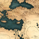 Mapa do Império Romano em Tela – História Impressa com Estilo e Sofisticação