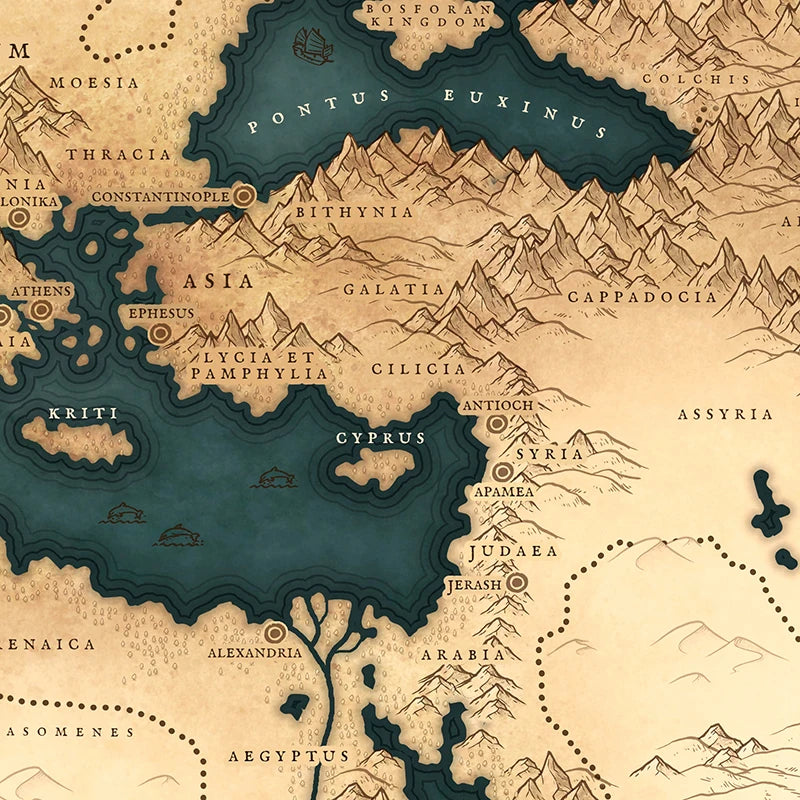 Mapa do Império Romano em Tela – História Impressa com Estilo e Sofisticação