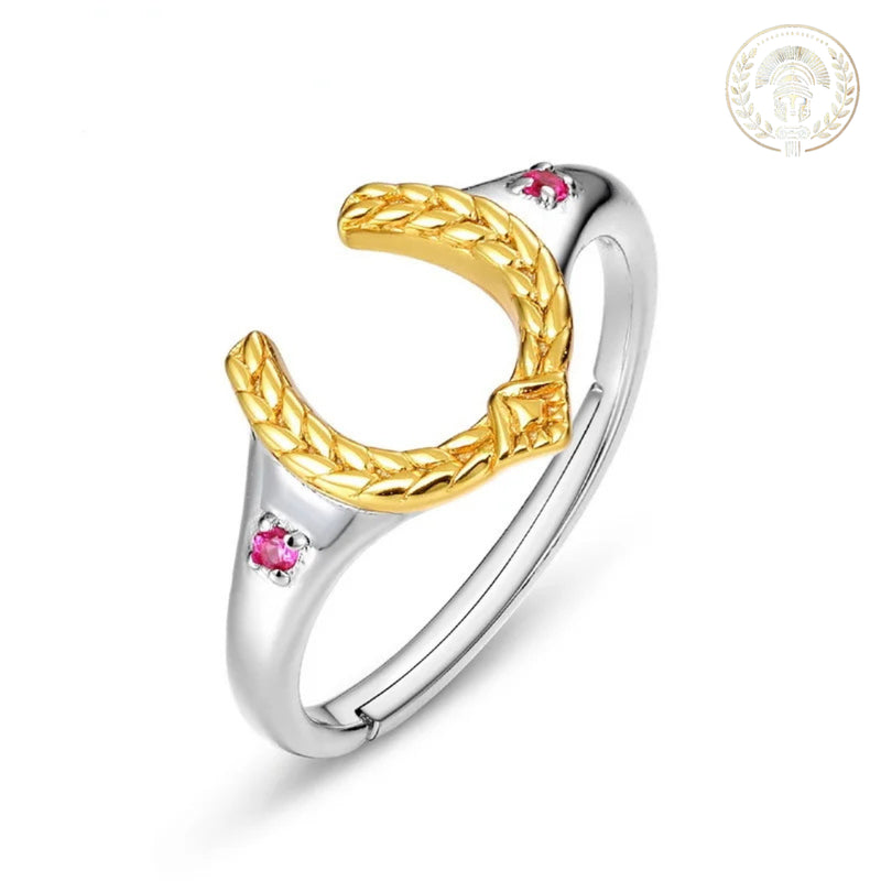 Anel Ferradura de Rubi – Um Símbolo de Sorte, Elegância e Herança Romana