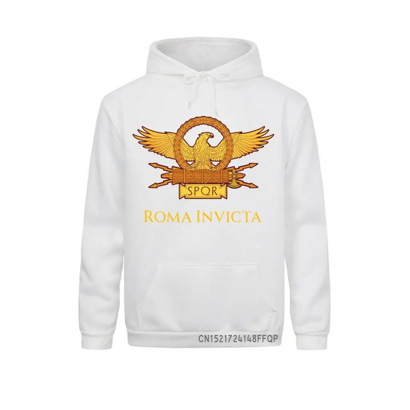 Retro spqr pulôver homem gladiador romano imperial golden eagle camisola império exército hoodie pre-encolhido harajuku presente