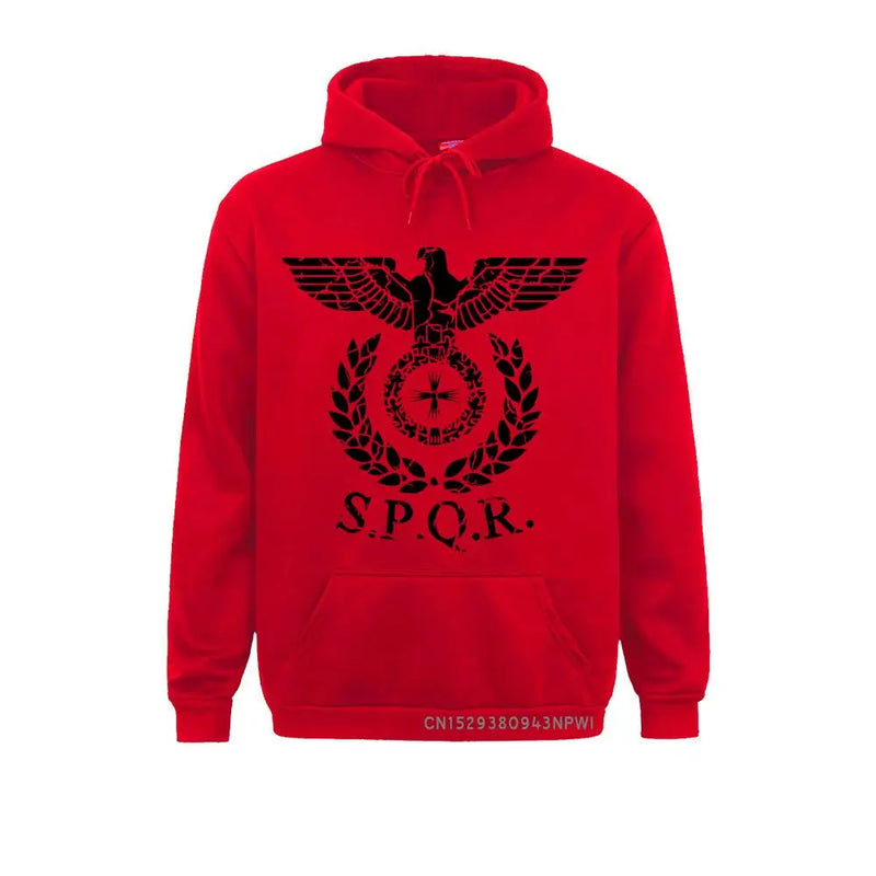 Moletom com capuz spqr gladiador romano imperial golden eagle 2021 inverno moletom masculino casual capuz curto harajuku sweats