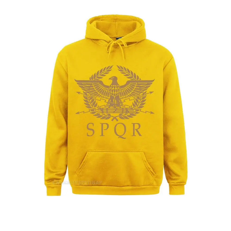 SPQR-RoMan Empire Standard Escudo Sweatshirt, Custom Picture, Man's Retro, Frete Grátis, Tamanho EUA, Tamanho Grande, Crewneck