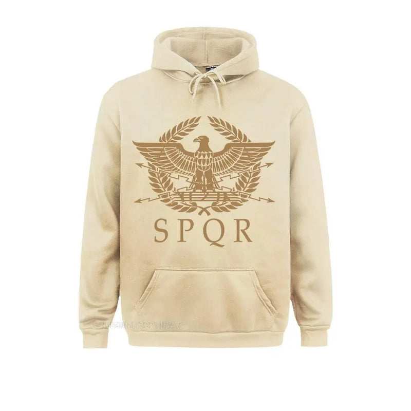 SPQR-RoMan Empire Standard Escudo Sweatshirt, Custom Picture, Man's Retro, Frete Grátis, Tamanho EUA, Tamanho Grande, Crewneck