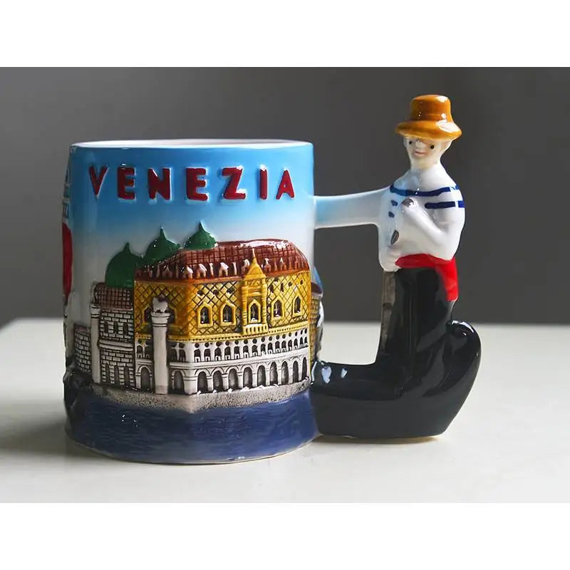 Caneca Cerâmica Torre de Pisa – Design Histórico com Elegância Italiana