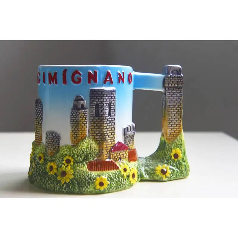 Caneca Cerâmica Torre de Pisa – Design Histórico com Elegância Italiana