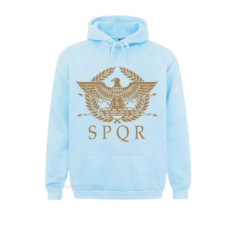 SPQR-RoMan Empire Standard Escudo Sweatshirt, Custom Picture, Man's Retro, Frete Grátis, Tamanho EUA, Tamanho Grande, Crewneck