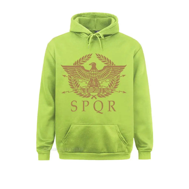 SPQR-RoMan Empire Standard Escudo Sweatshirt, Custom Picture, Man's Retro, Frete Grátis, Tamanho EUA, Tamanho Grande, Crewneck