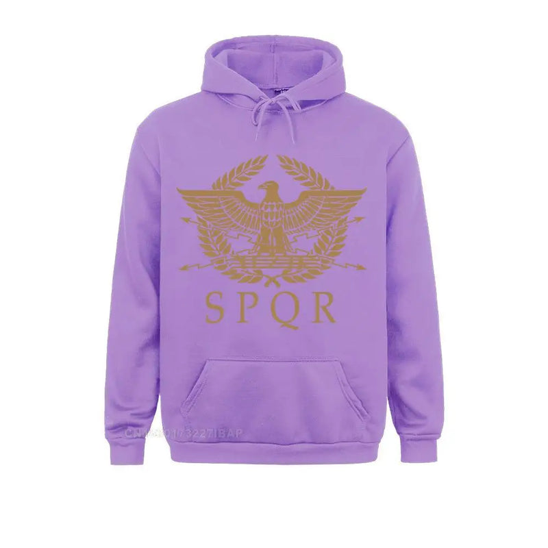SPQR-RoMan Empire Standard Escudo Sweatshirt, Custom Picture, Man's Retro, Frete Grátis, Tamanho EUA, Tamanho Grande, Crewneck