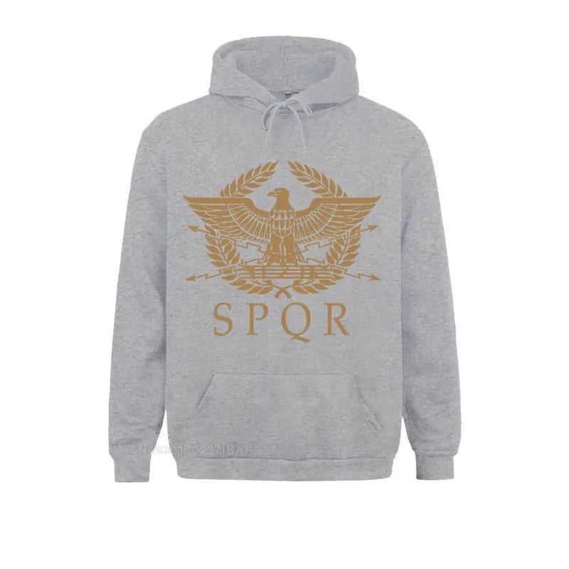 SPQR-RoMan Empire Standard Escudo Sweatshirt, Custom Picture, Man's Retro, Frete Grátis, Tamanho EUA, Tamanho Grande, Crewneck