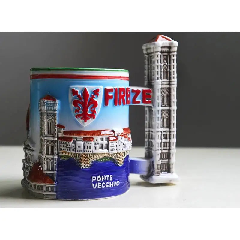 Criativo roma itália a torre inclinada de pisa cerâmica canecas café caneca leite chá escritório copos drinkware o melhor presente de aniversário