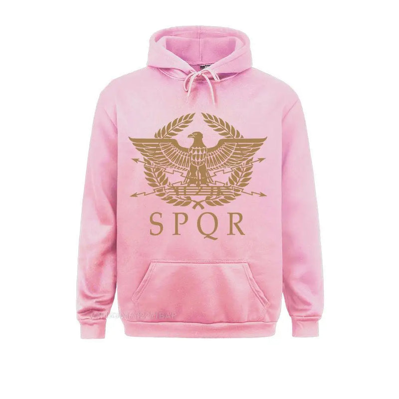 SPQR-RoMan Empire Standard Escudo Sweatshirt, Custom Picture, Man's Retro, Frete Grátis, Tamanho EUA, Tamanho Grande, Crewneck