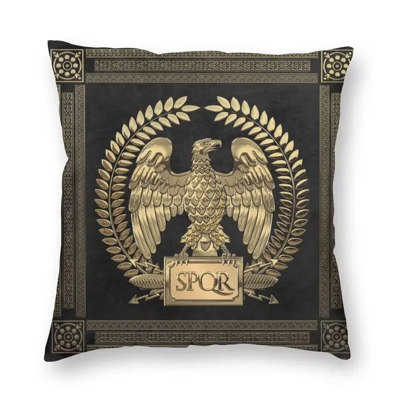 Capa de Almofada SPQR – O Luxo do Império em Cada Detalhe Decorativo