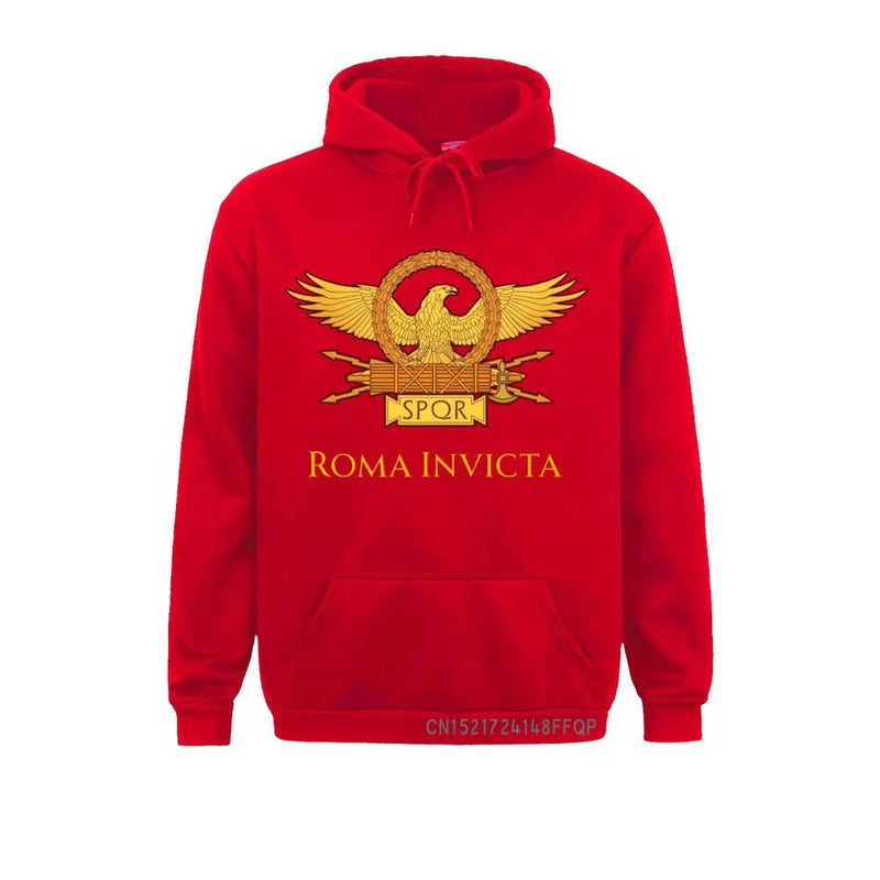 Retro spqr pulôver homem gladiador romano imperial golden eagle camisola império exército hoodie pre-encolhido harajuku presente