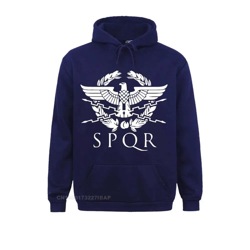Hoodie masculino spqr gladiador romano imperial golden eagle esportiva harajuku swea harajuku hoodies casuais topos jackeswea
