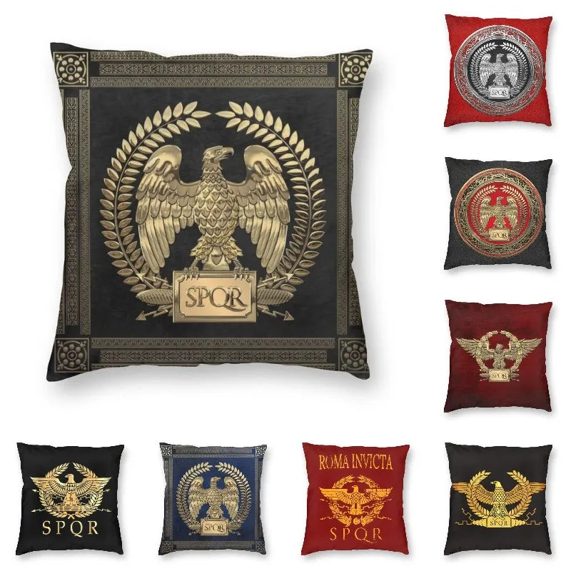 Capa de Almofada SPQR – O Luxo do Império em Cada Detalhe Decorativo