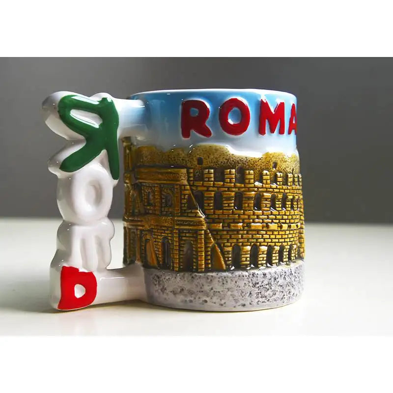 Caneca Cerâmica Torre de Pisa – Design Histórico com Elegância Italiana