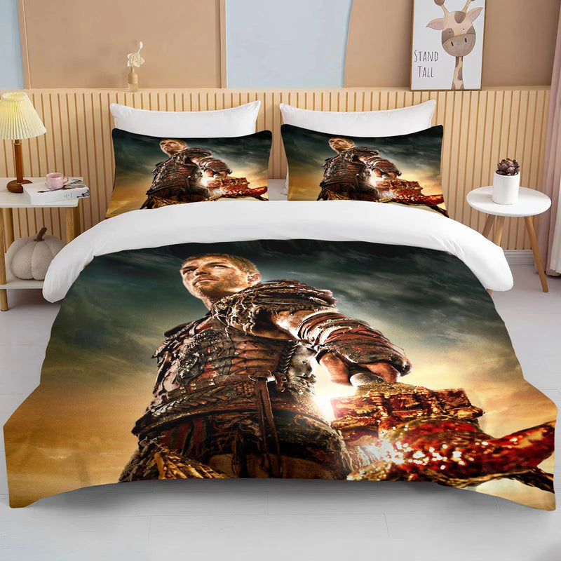 Ancient Rome Gladiator Bedding Set Duvet Cover Warrior Warrior Single Adult Twin Full Queen Adult Household Bed Three Piece Set