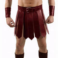 Conjuntos Romano de Gladiador Romano em Couro sintético - variante dark red skirt