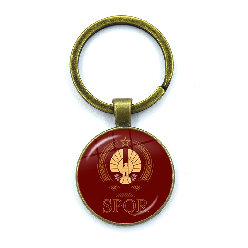 Retro Pingente De Vidro Chaveiro, Charm Bag, Lembrança Chaveiro, Constelações Do Império Romano, Jóias