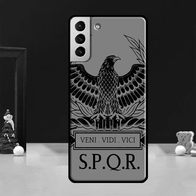 Capa SPQR Legião Imperial Romana Fundas Para Samsung Galaxy S23 S20 FE S21 FE S22 Ultra Note 20 S10e S8 S9 S10 Note 10 Plus