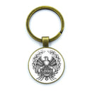 Retro Pingente De Vidro Chaveiro, Charm Bag, Lembrança Chaveiro, Constelações Do Império Romano, Jóias