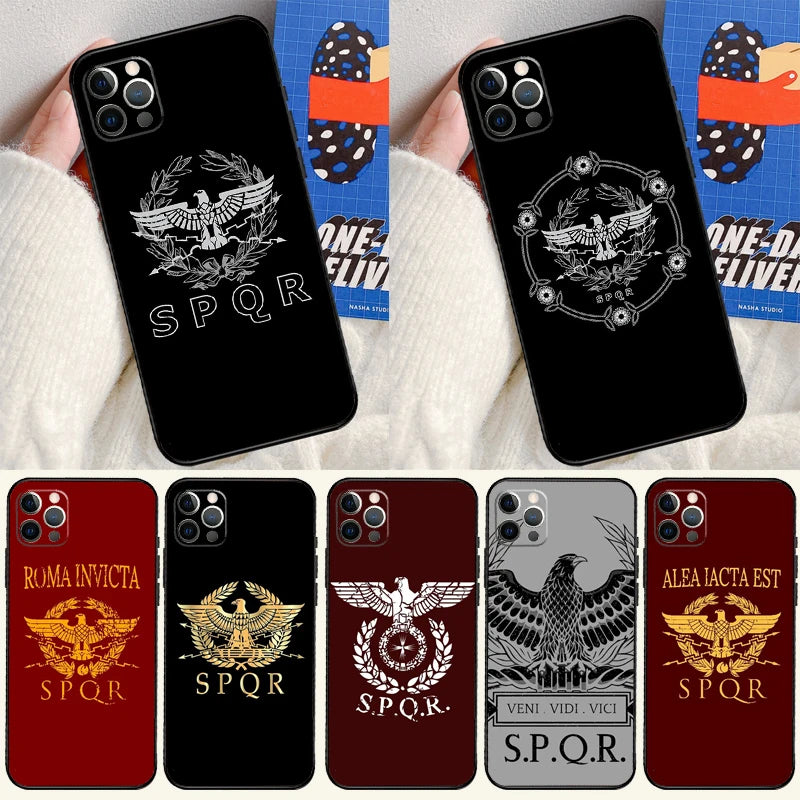 Capa SPQR Legião Imperial Romana para iPhone – O Império nas Suas Mãos