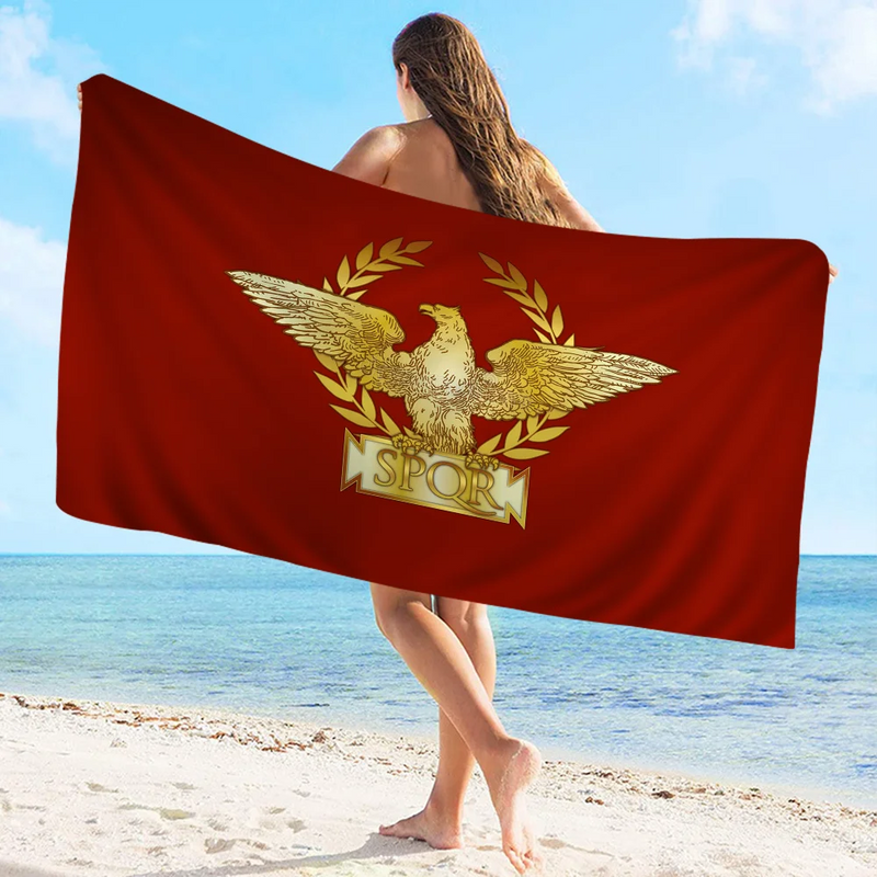 Toalha de Banho SPQR – Conforto Supremo com a Marca da Roma Antiga