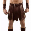 Conjuntos Romano de Gladiador Romano em Couro sintético - imagem principal - Dark Brown skirt