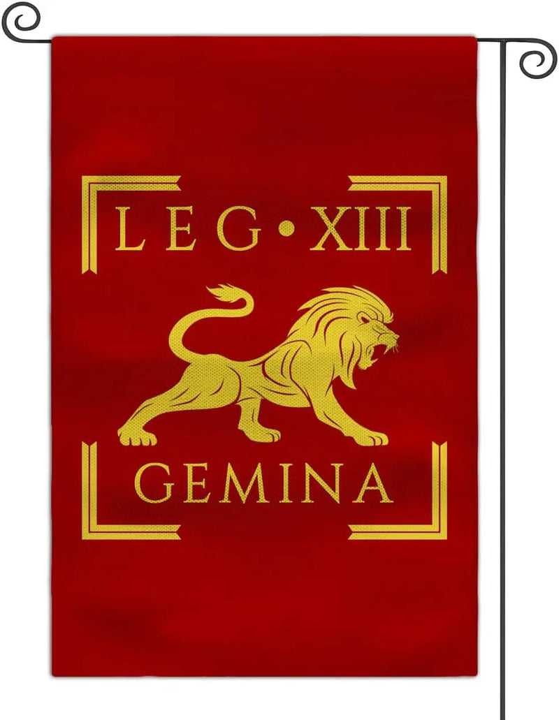 Outdoor Roman Legião Jardim Bandeira, dupla face quintal, LEGIO XIII GEMINA, 12x18