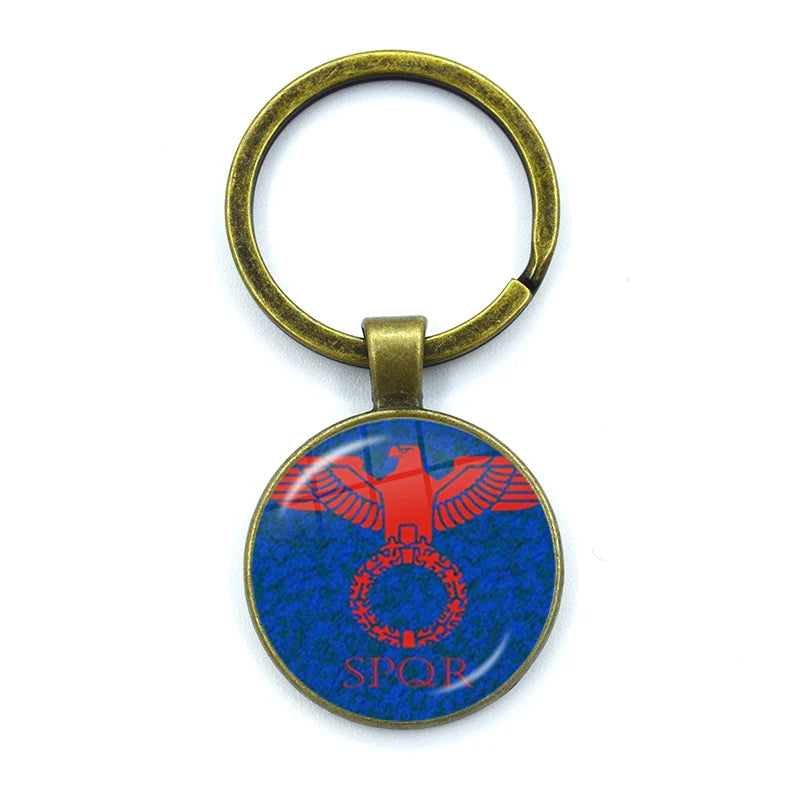 Retro Pingente De Vidro Chaveiro, Charm Bag, Lembrança Chaveiro, Constelações Do Império Romano, Jóias