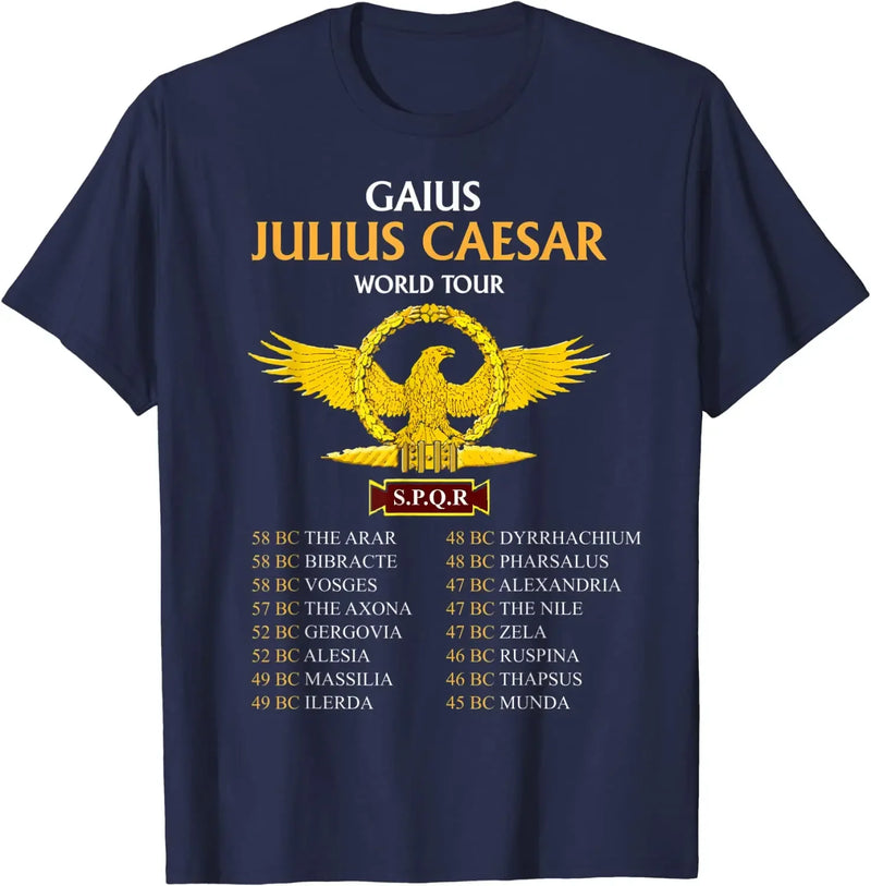 Camiseta SPQR Júlio César – Design Histórico e Conforto