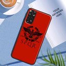 Spqr legião imperial romana estojo para xiaomi redmi nota 11 10 9 7 pro 10s 9s 8t redmi 10 10a 10c 9a 9c 9t capa traseira macia