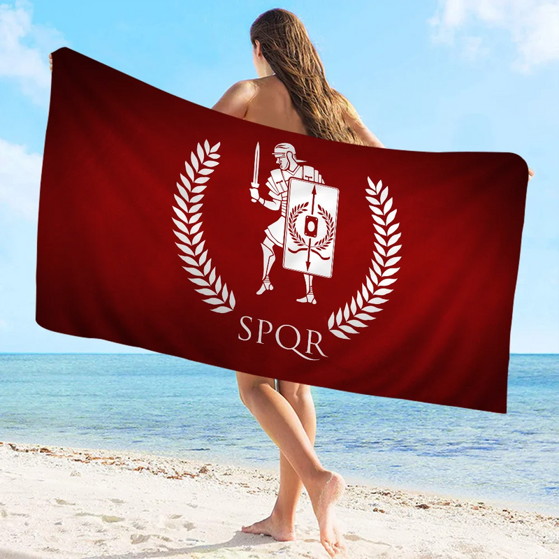 Toalha de Banho SPQR – Conforto Supremo com a Marca da Roma Antiga