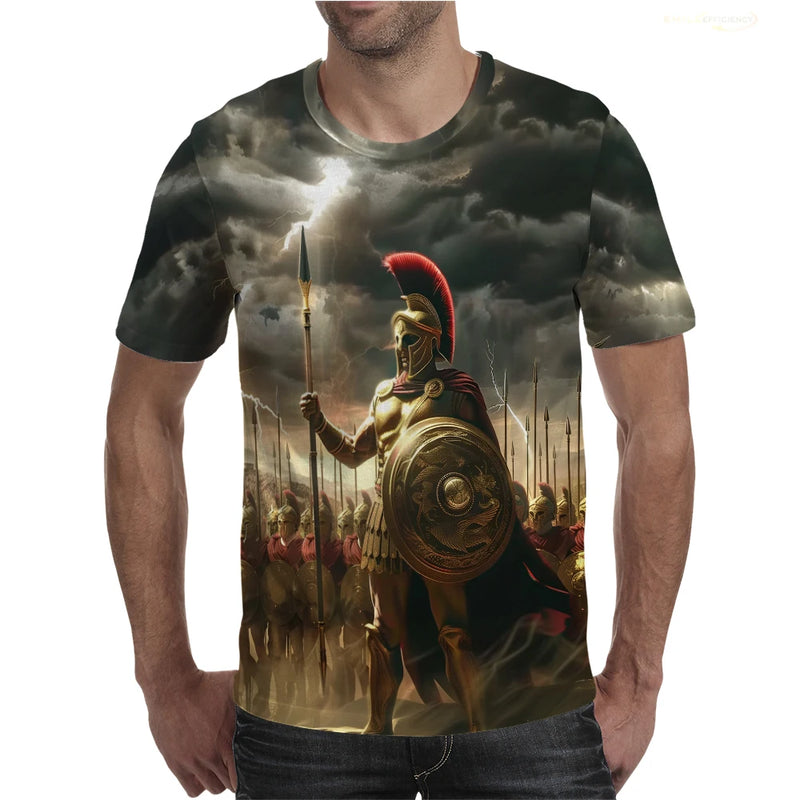 Camiseta Gladiador Romano – Estilo Autêntico e Conforto