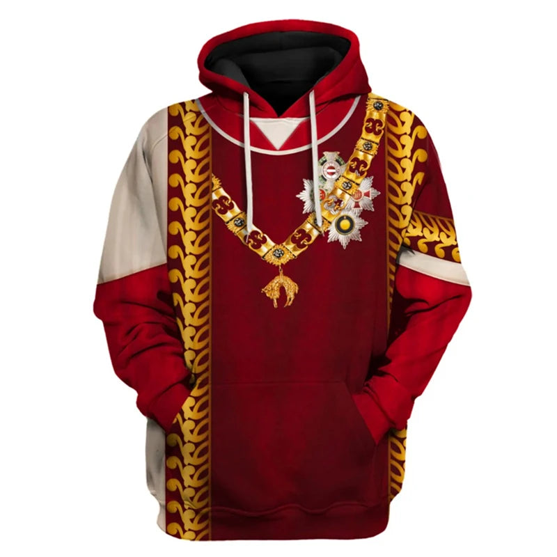 Knight Armor 3d Printed Sweatshirts Male Funny Graphic Cosplay Hoodies Casual Men's Hoody Vintage Fashion Printing Pullovers