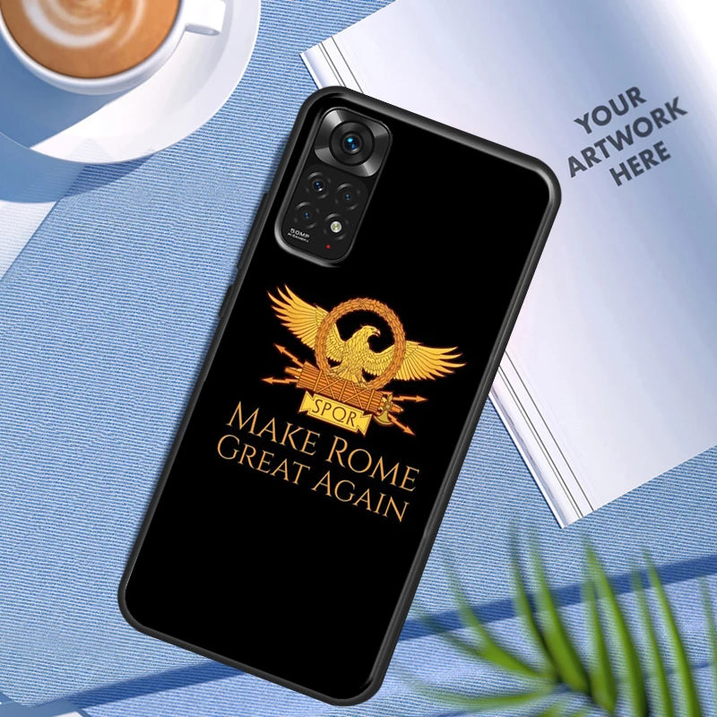 Spqr legião imperial romana estojo para xiaomi redmi nota 11 10 9 7 pro 10s 9s 8t redmi 10 10a 10c 9a 9c 9t capa traseira macia