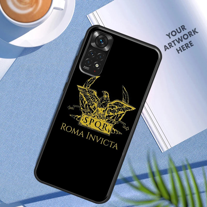 Spqr legião imperial romana estojo para xiaomi redmi nota 11 10 9 7 pro 10s 9s 8t redmi 10 10a 10c 9a 9c 9t capa traseira macia