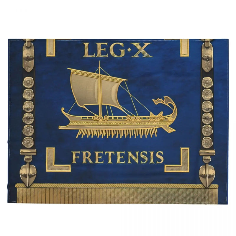 Cobertor de Flanela Legio X Fretensis – A Conquista de Roma em Conforto Supremo