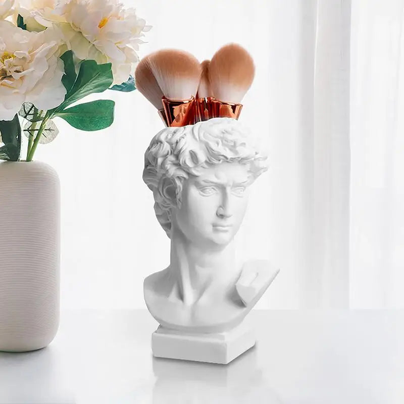Vaso Decorativo David – Estilo Romano Autêntico com Toque Artístico