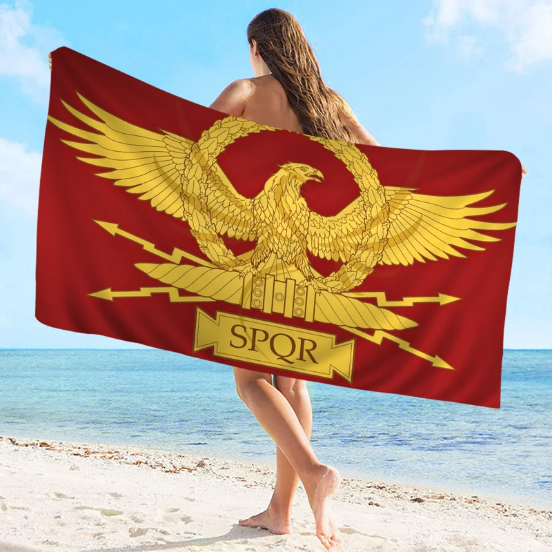Toalha de Banho SPQR – Conforto Supremo com a Marca da Roma Antiga