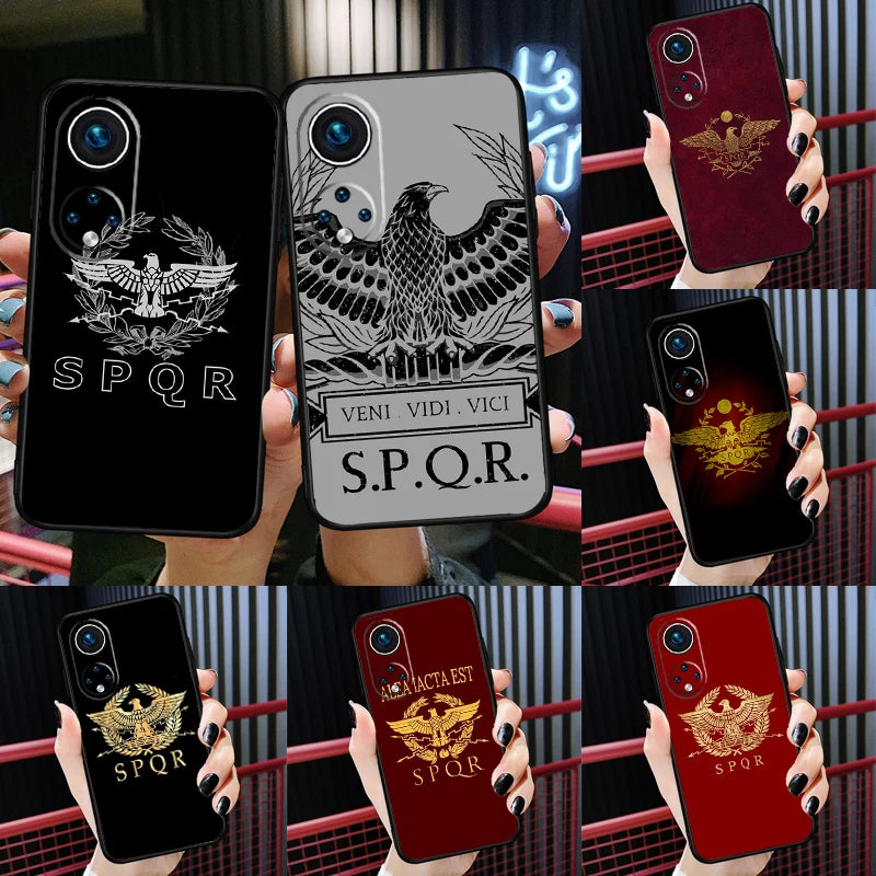 Capa SPQR Legião Romana Para Huawei – Proteção Imperial com Estilo Histórico