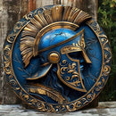 Placa Redonda em Metal – 20x20 cm, Estilo Vintage da Roma Antiga - imagem do produto