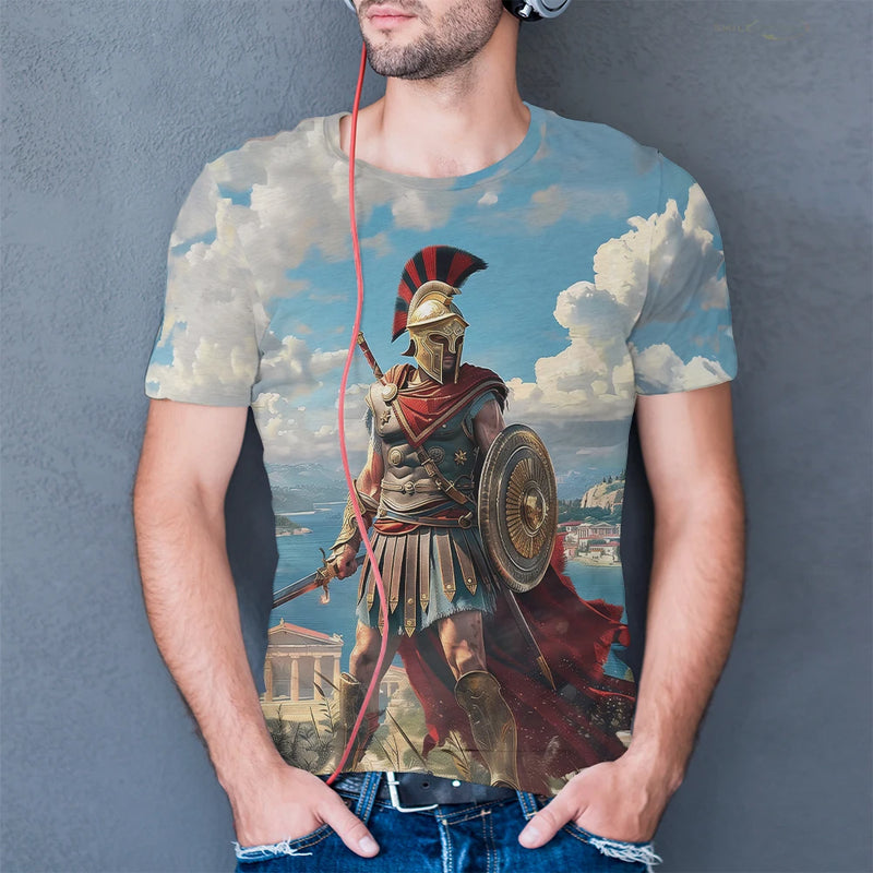 Camiseta Gladiador Romano – Estilo Autêntico e Conforto