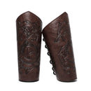 Braçadeiras Medievais em Couro Sintético – Kit com 2 Peças | Viking, LARP e Cosplay