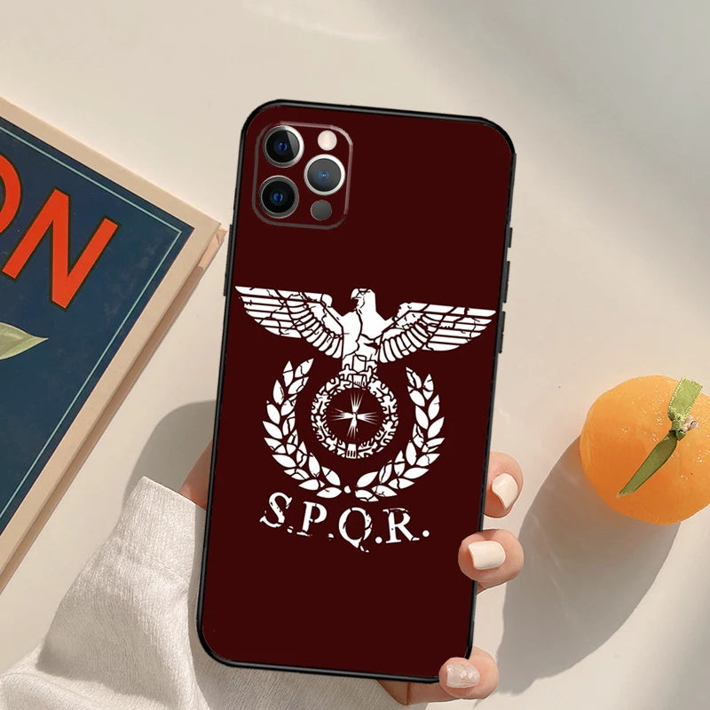 Capa SPQR Legião Imperial Romana, Capa para iPhone 15, 14, 13, 12, 11 Pro Max, XS, XR, X, 12, 13 Mini, 7, 8, 15 Plus, SE, 2022