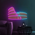Decoração Neon Coliseu – Luz, História e Estilo em Uma Só Peça Decorativa