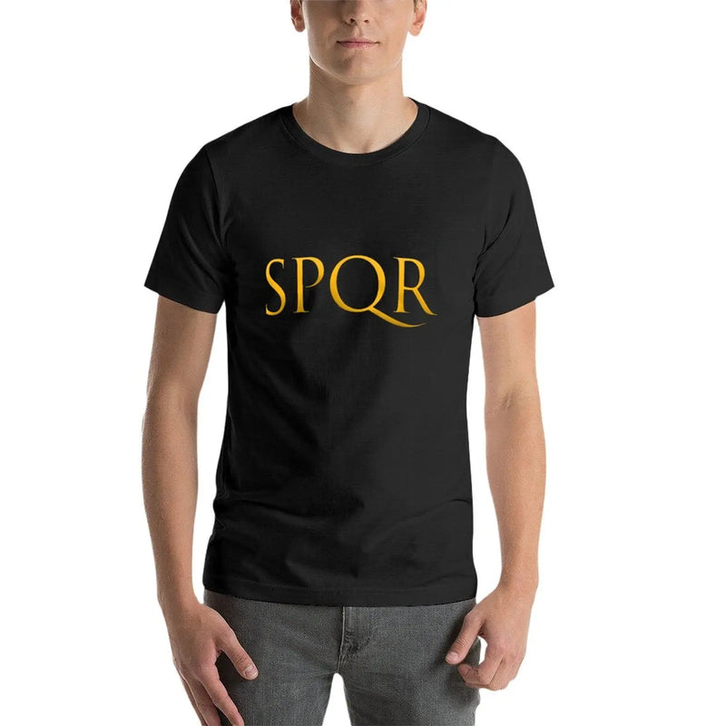 Camiseta Masculina SPQR – Estilo Vintage Roma Antiga