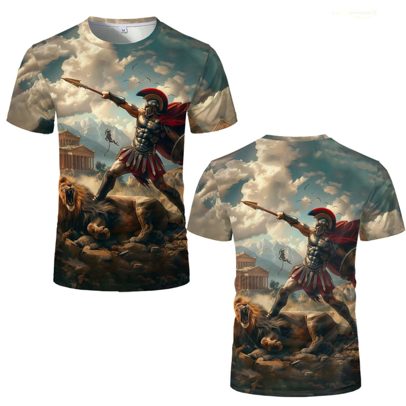 Camiseta Gladiador Romano – Estilo Autêntico e Conforto