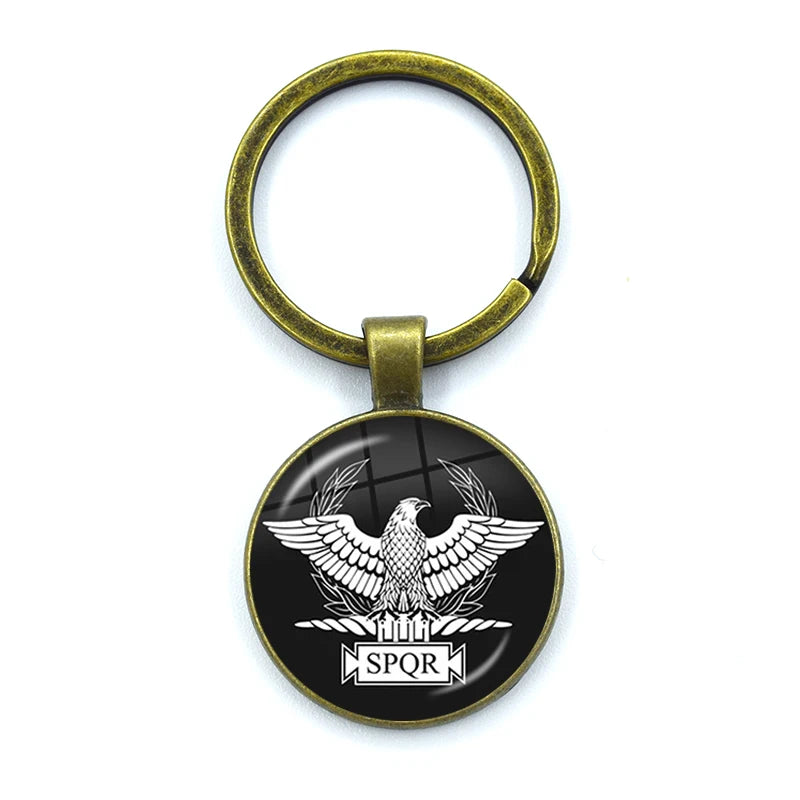 Retro Pingente De Vidro Chaveiro, Charm Bag, Lembrança Chaveiro, Constelações Do Império Romano, Jóias
