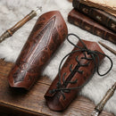 Braçadeiras Medievais em Couro Sintético – Kit com 2 Peças | Viking, LARP e Cosplay
